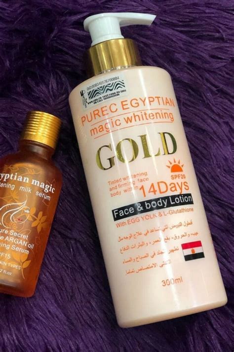 Transform Your Skin's Appearance with Gold Egyptian Purec Magic Whitening Cream